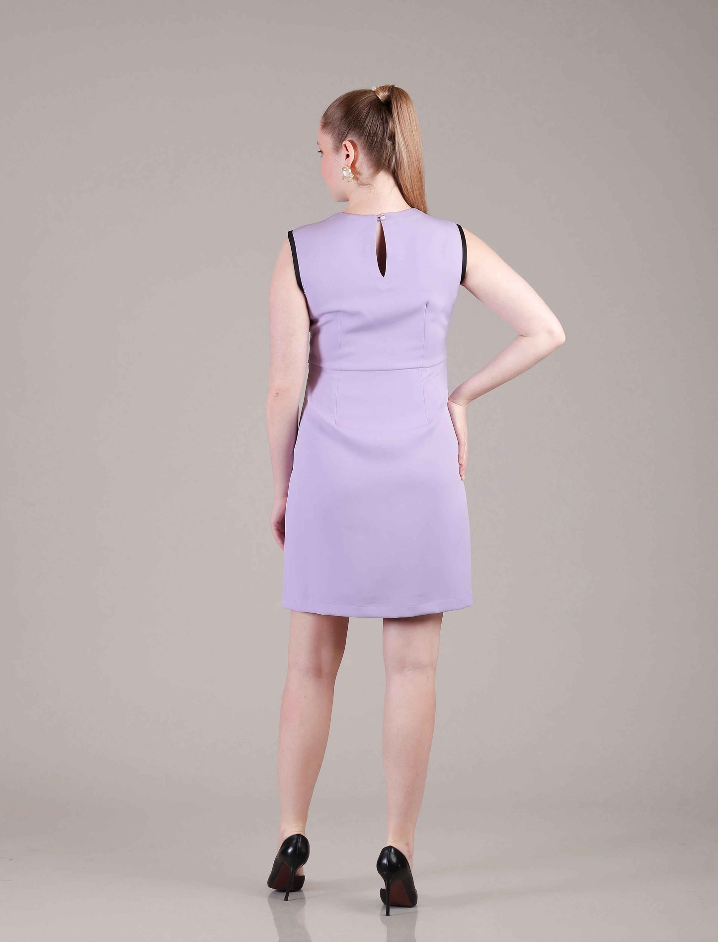 Lavender Panelled Dress - Sakshi Narula