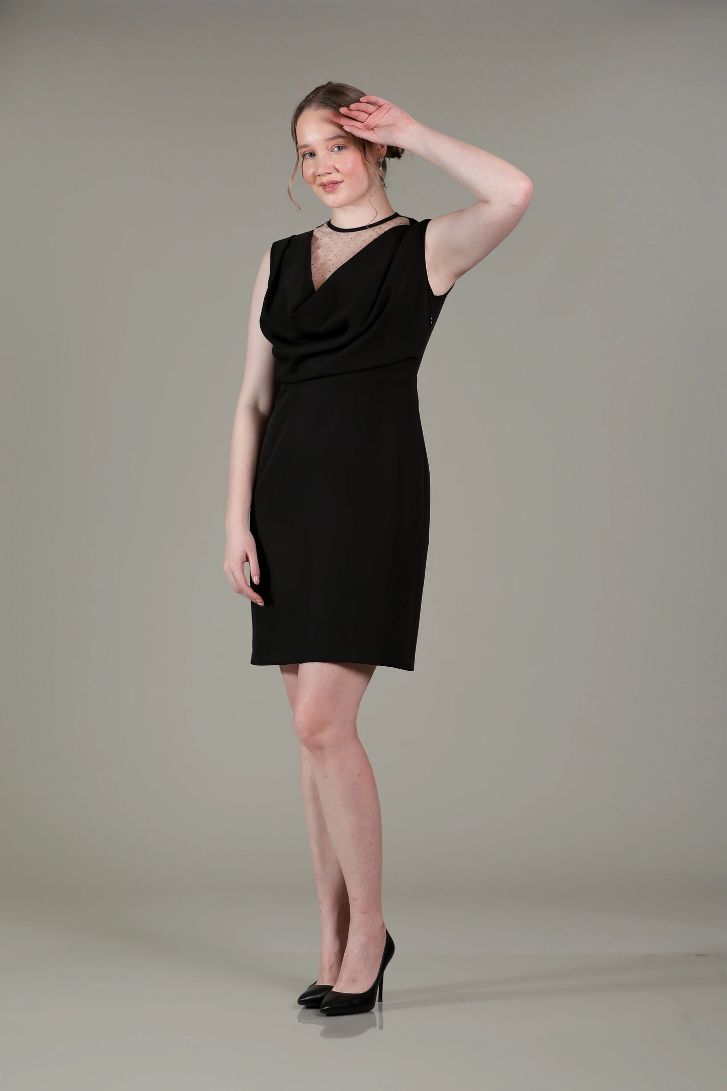 Black Cowl Dress - Sakshi Narula