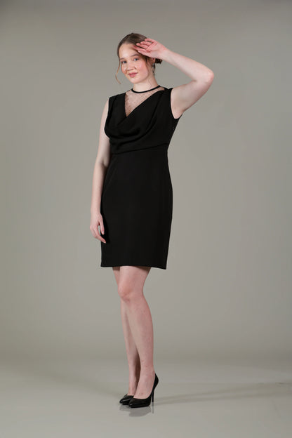 Black Cowl Dress - Sakshi Narula