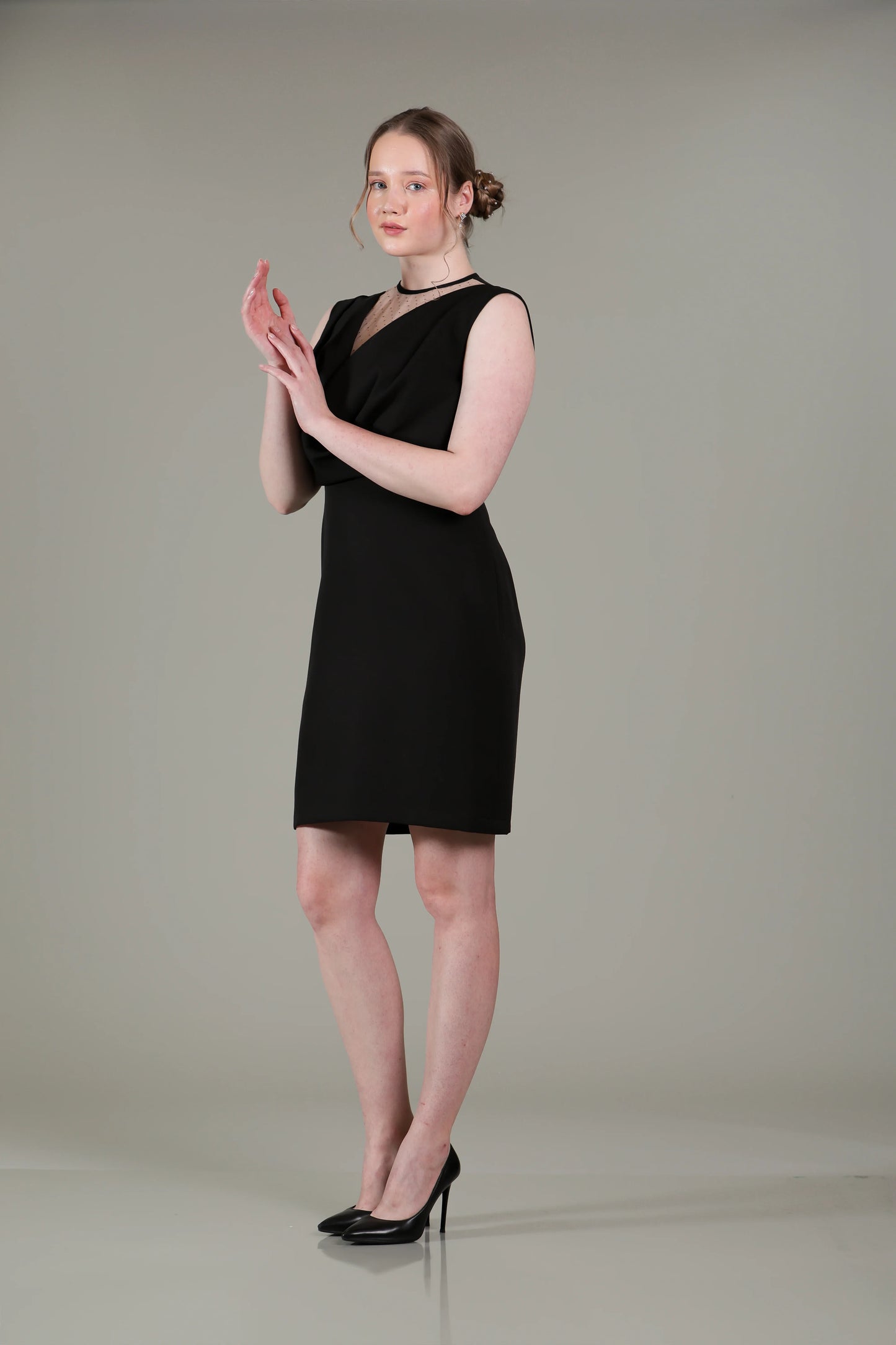 Black Cowl Dress - Sakshi Narula