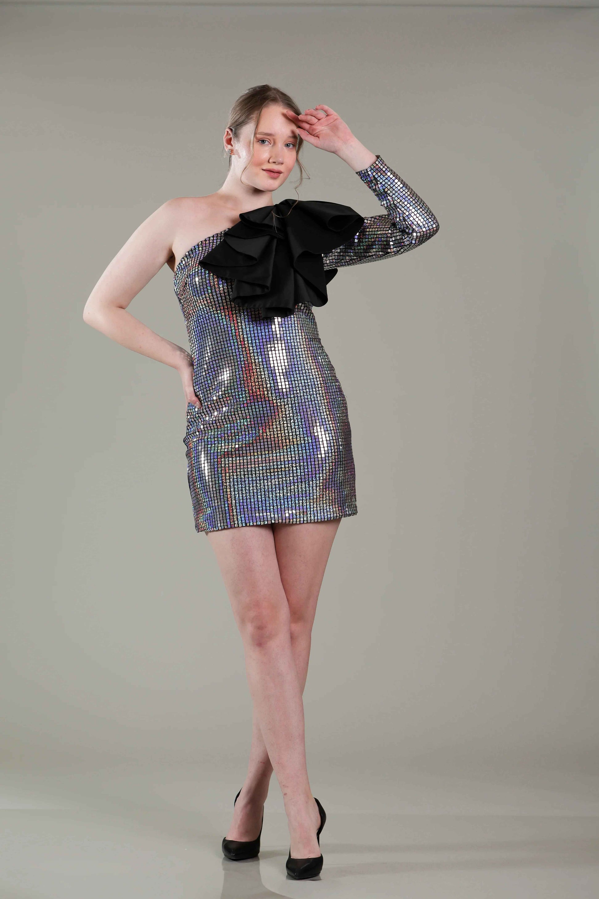 Silver Shimmer Dress - Sakshi Narula