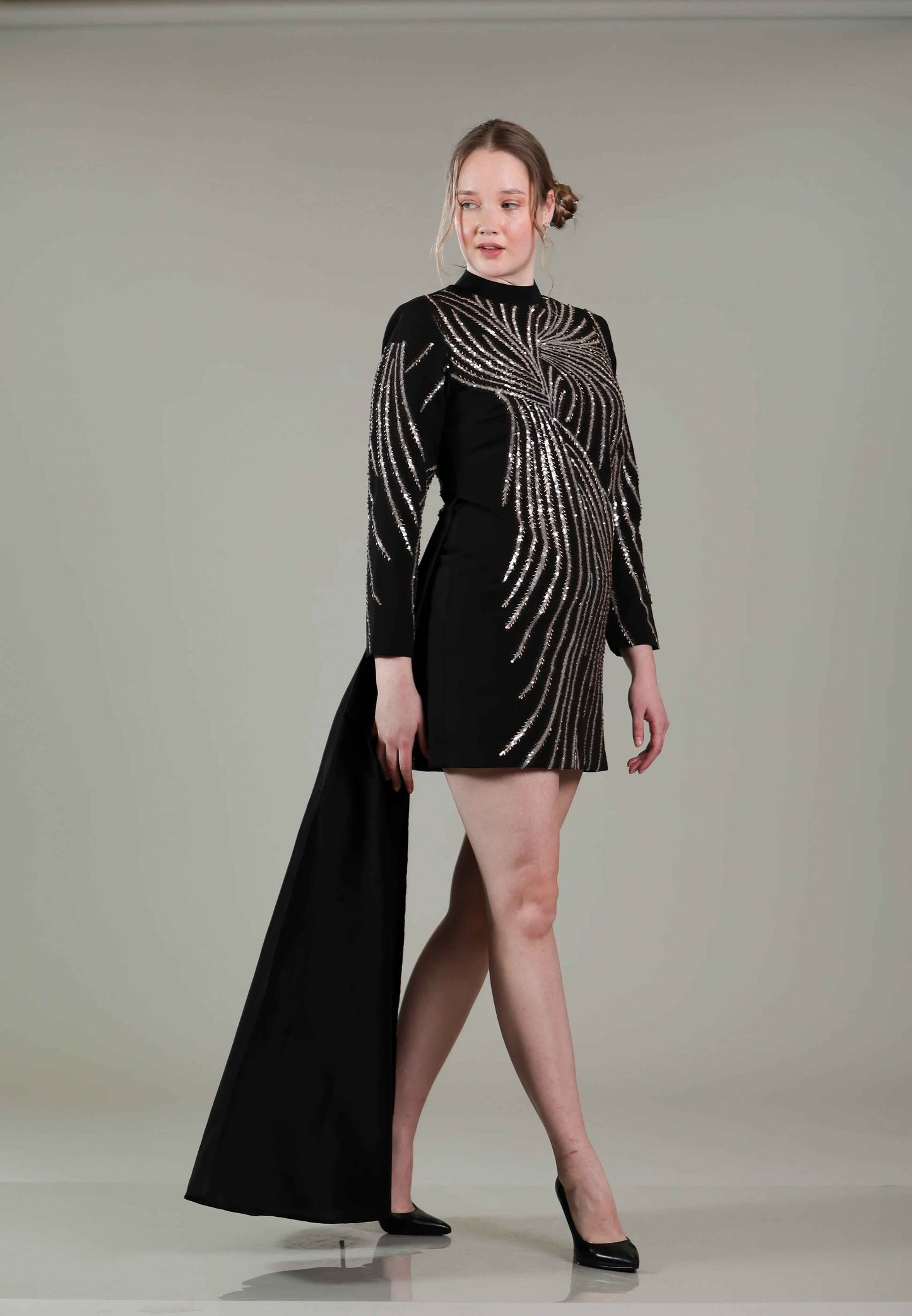 Black Drape Dress - Sakshi Narula