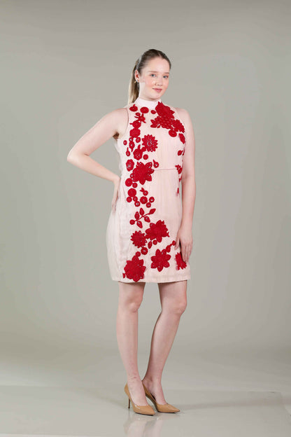 Pink Gathered Dress - Sakshi Narula