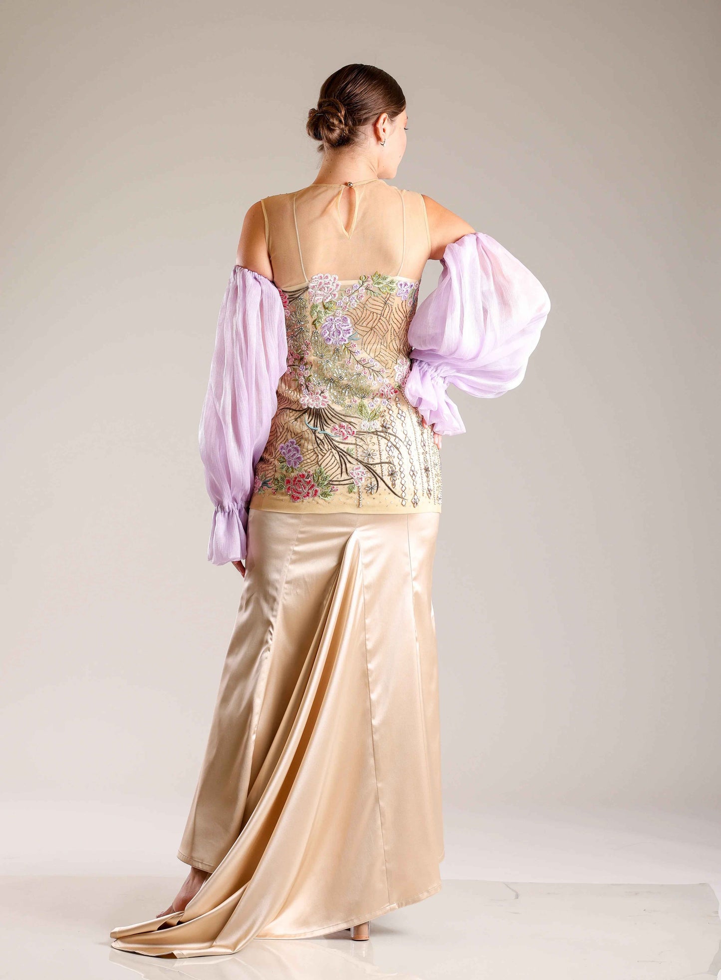 Gold Satin Gown - Sakshi Narula