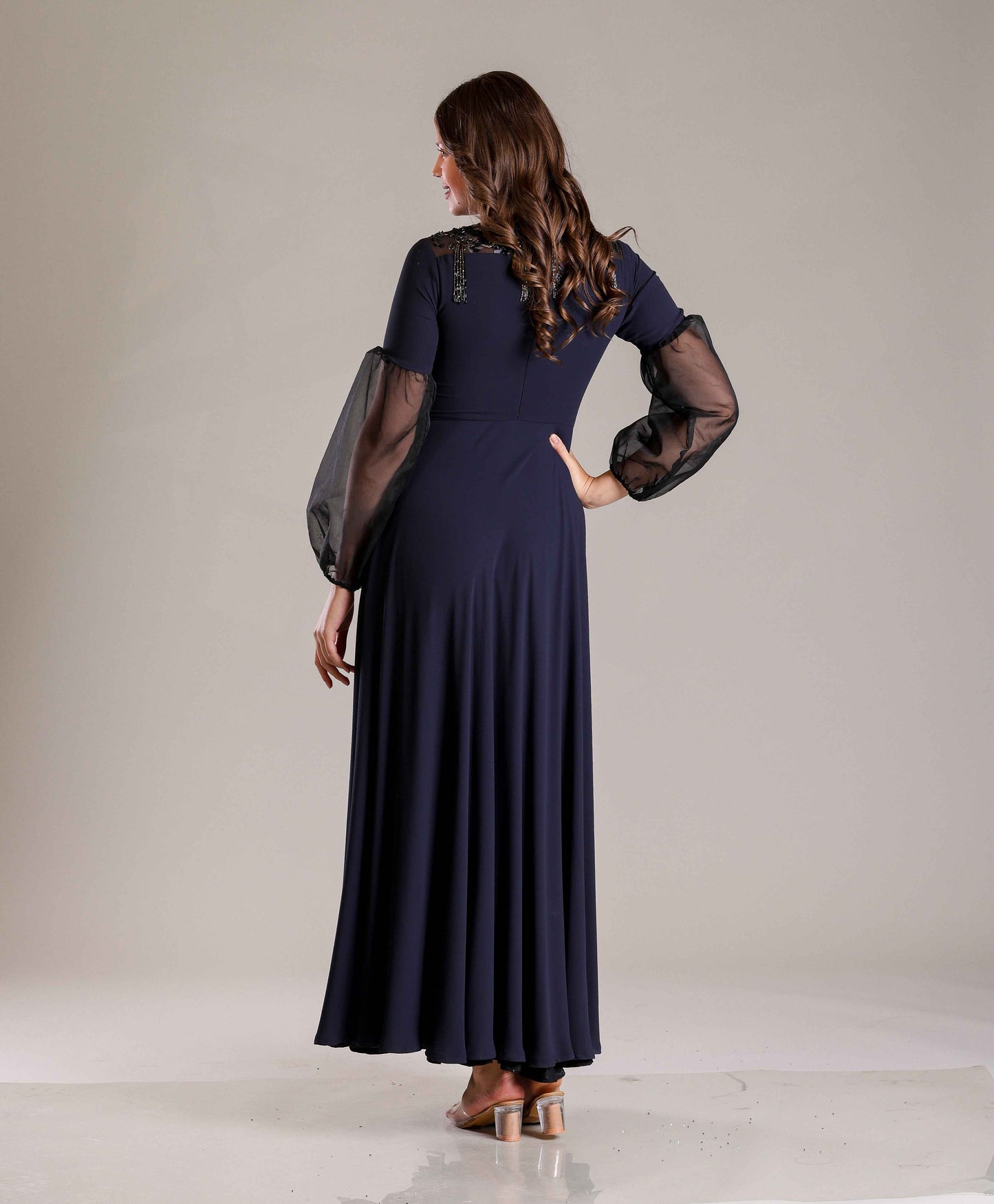 Navy Blue Gown - Sakshi Narula