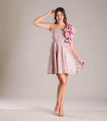 Rose Pink Dress - Sakshi Narula