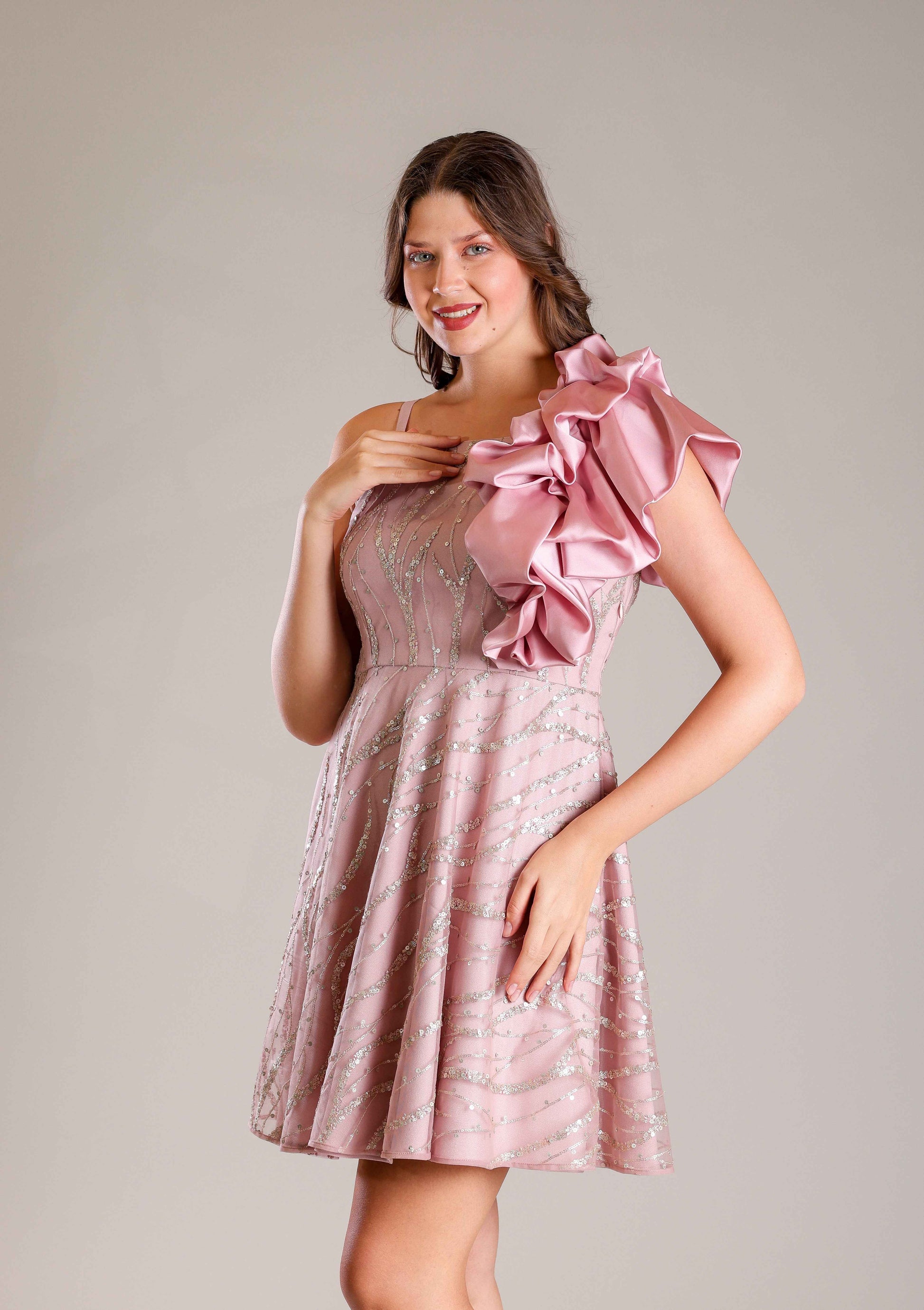 Rose Pink Dress - Sakshi Narula